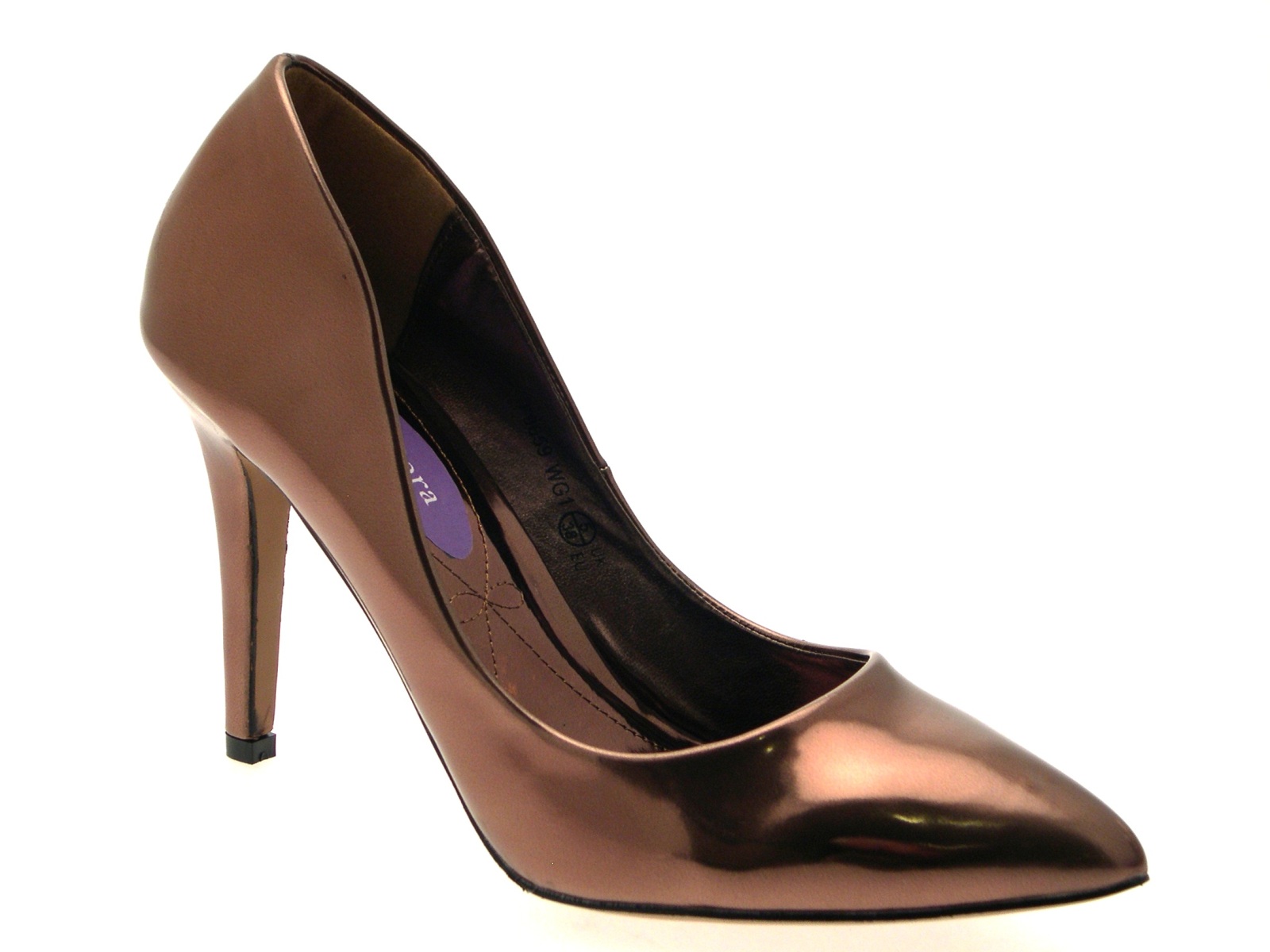iridescent pointed heels